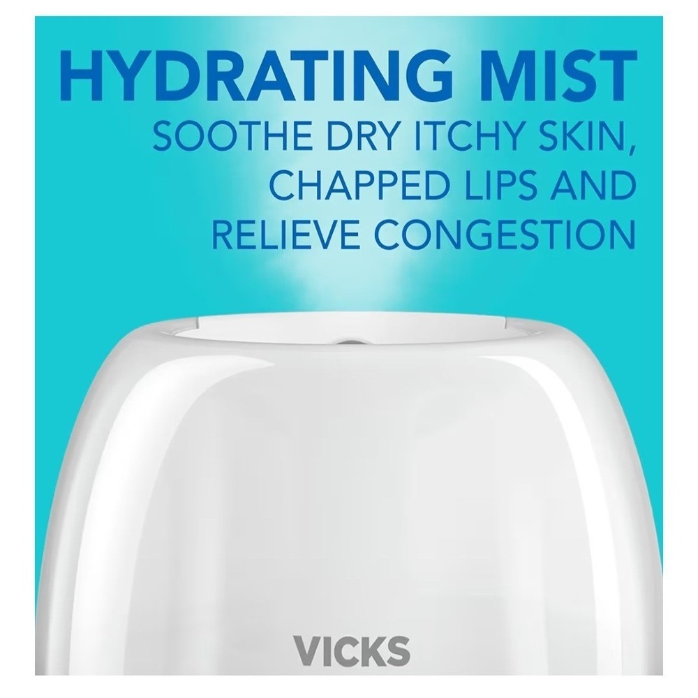 Vicks 3-in-1 Sleepy Time Humidifier Diffuser Nightlight Color Changing - Picture 3 of 6